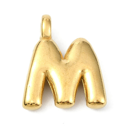 Ballon letter bedels Ion Plating RVS 18kt gold plated