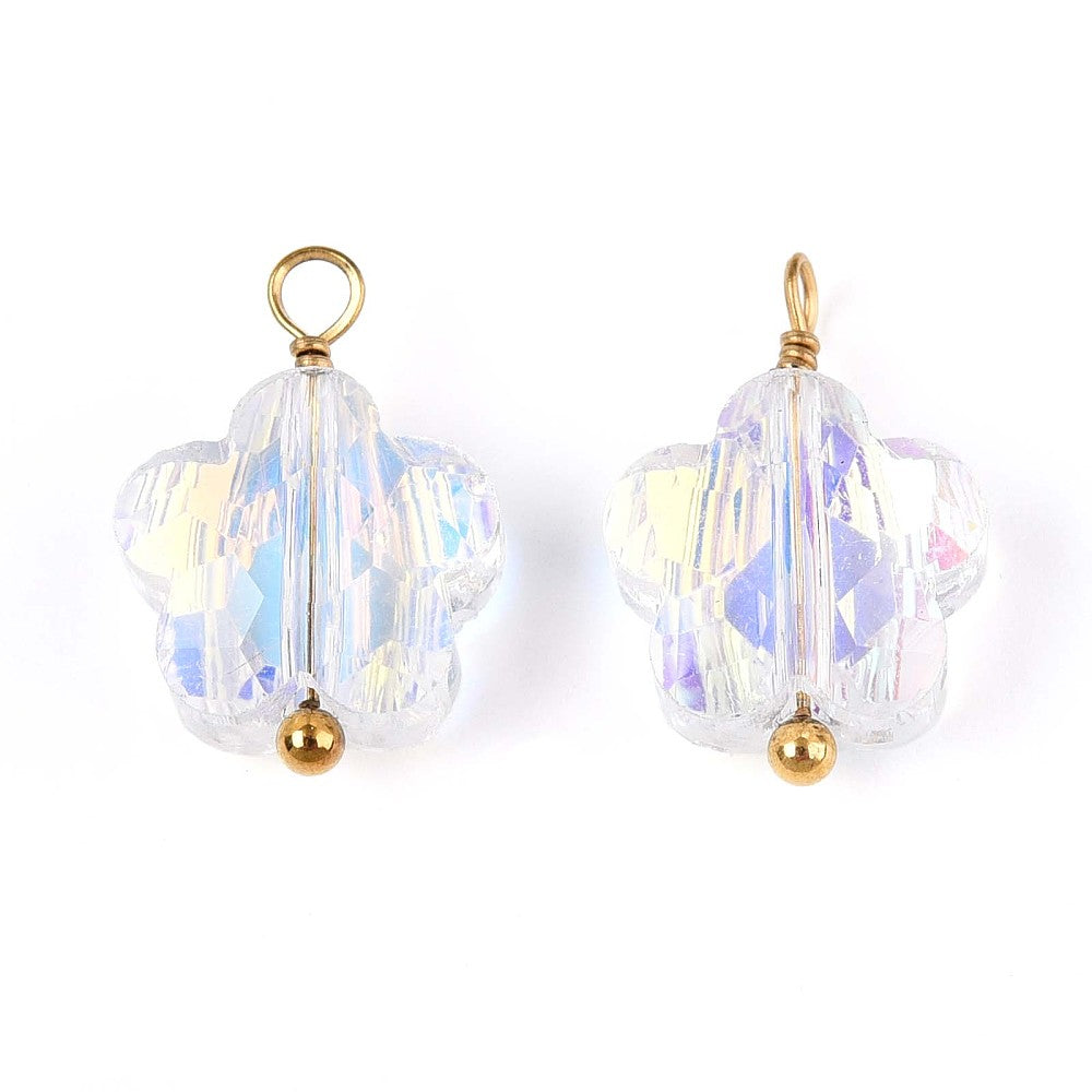 Electroplate Glasbedel Bloem