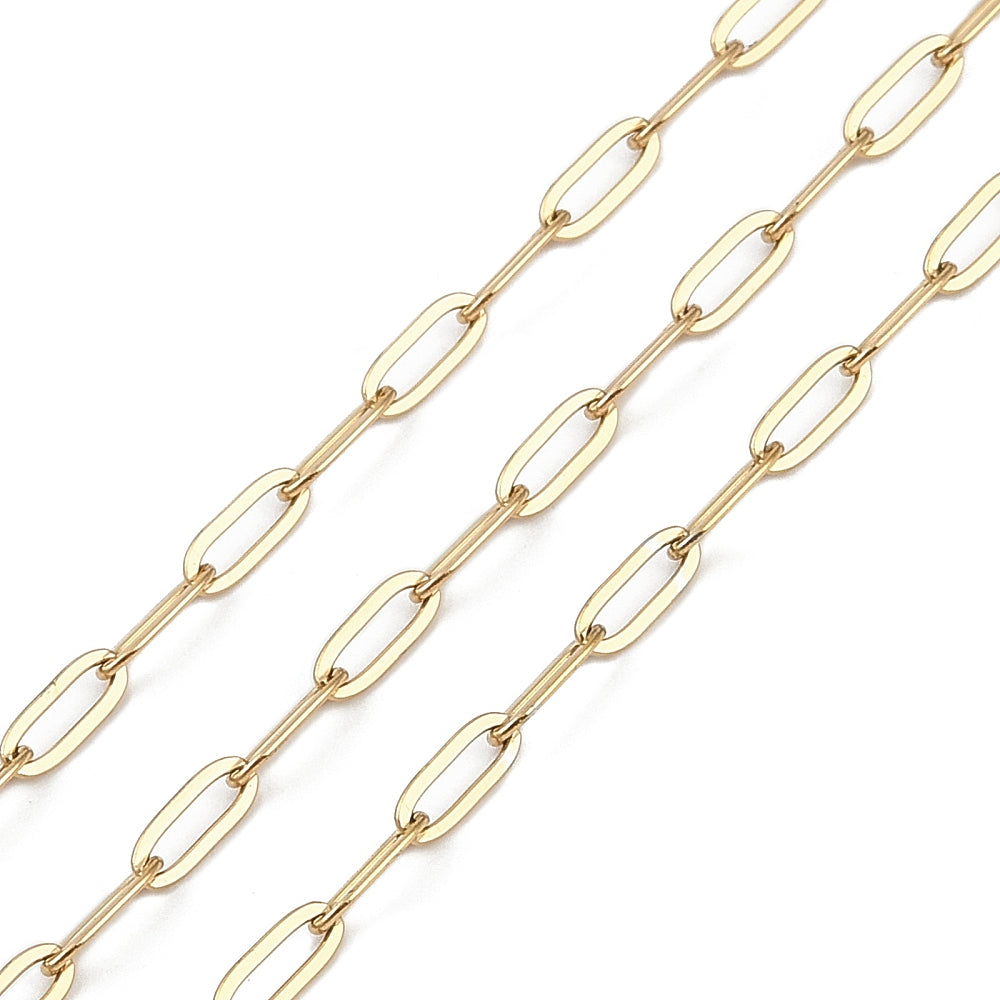 Ion plating RVS Schakel ketting 6,5x2,5mm