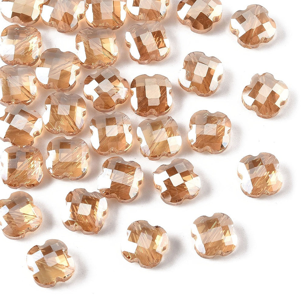 Electro plated Clover Sandy Brown 5st
