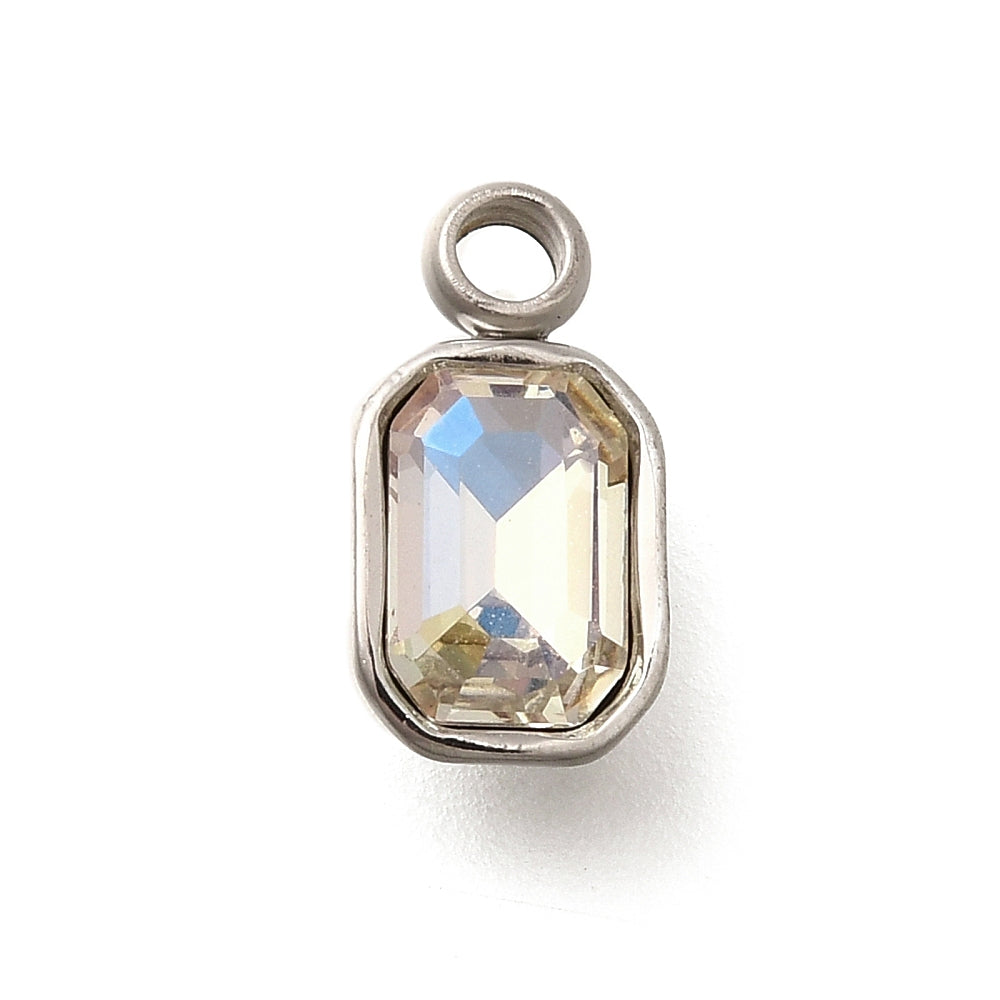 RVS Strass Princess bedel Crystal