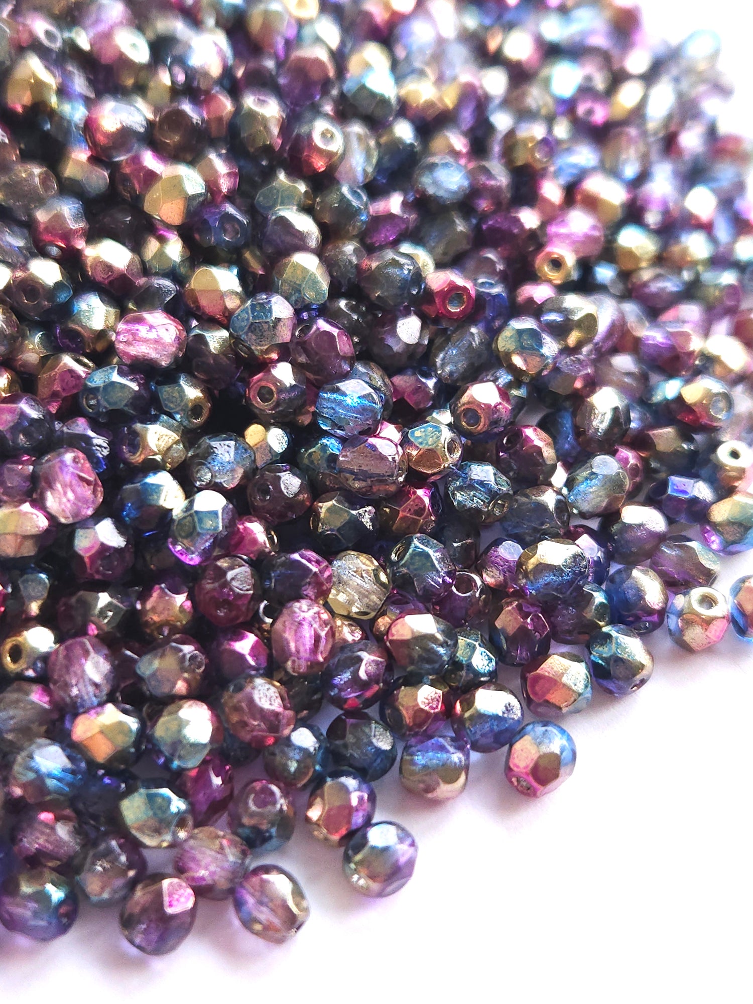 Fire Polished 4 mm Sunny Magic Royal