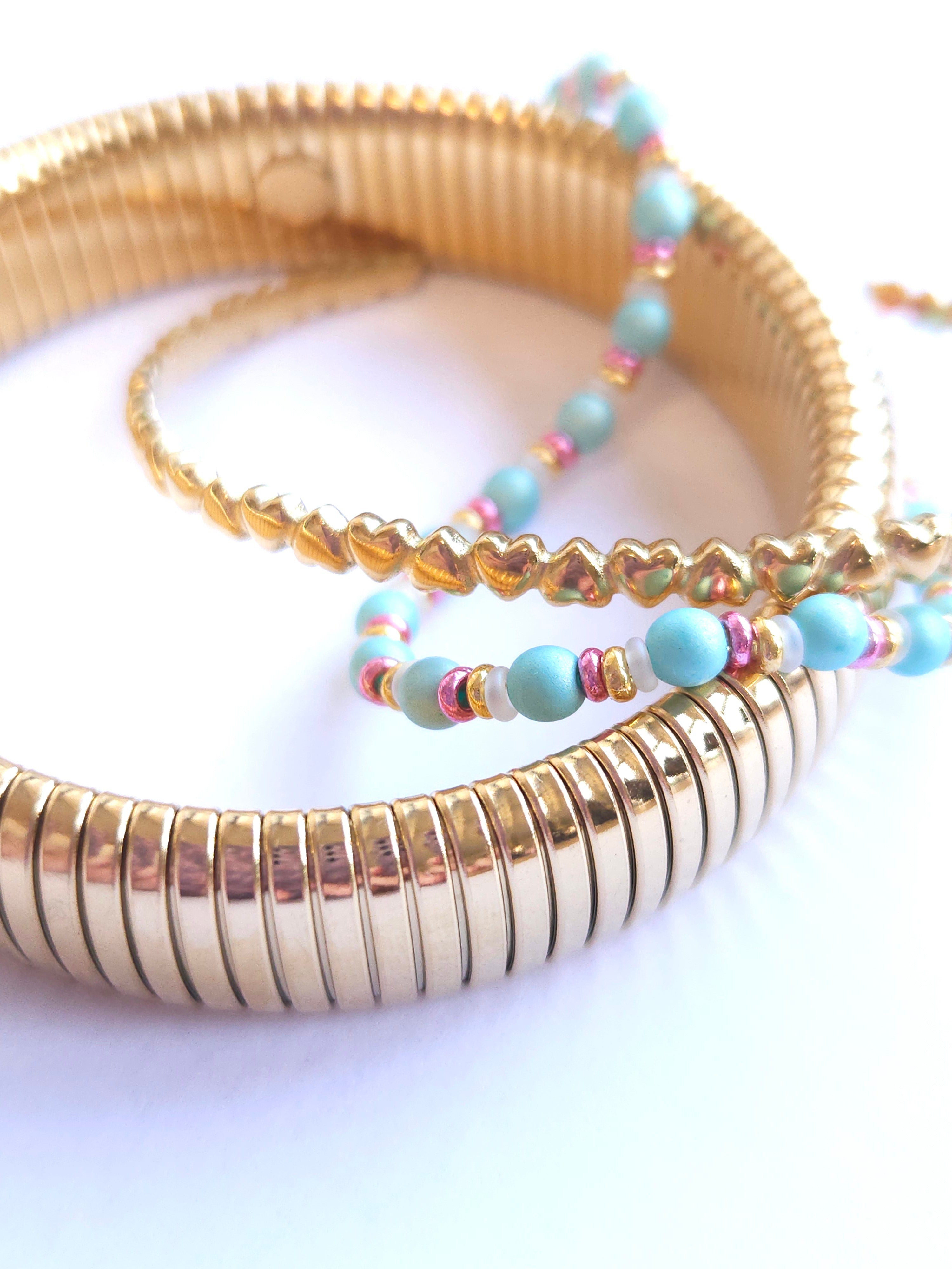 RVS Stretch Bangle ion plating