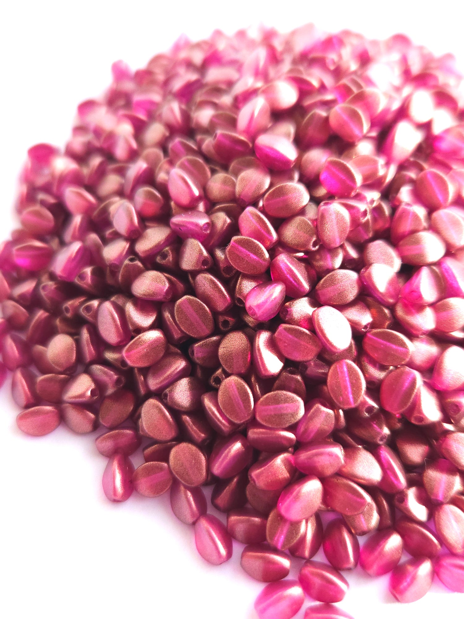 Beukenootje 5x3mm Crystal GT French Rose