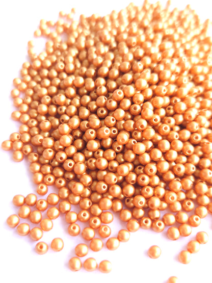 Tsjechische glaskralen 3mm rond &