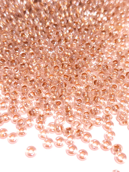 TOHO Demi Rounds 8/0 Gold-lined Crystal