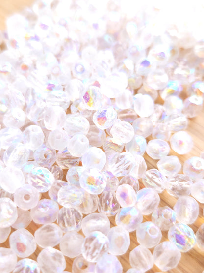 Fire Polished 6mm Crystal Etched AB Full