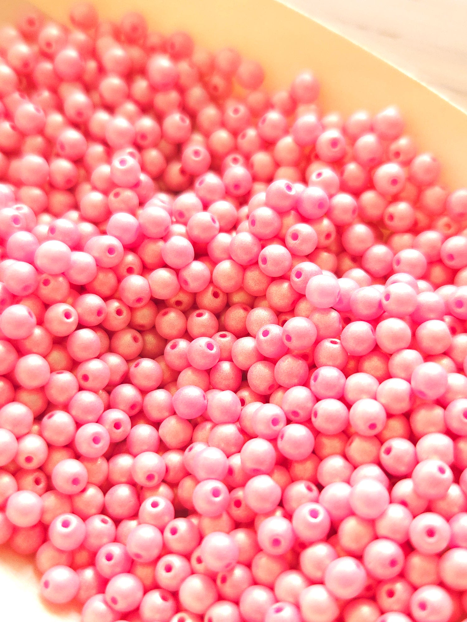 Tsjechische glaskralen 3mm rond &