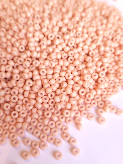 Miyuki Rocailles 8/0 Matted Opaque Blush