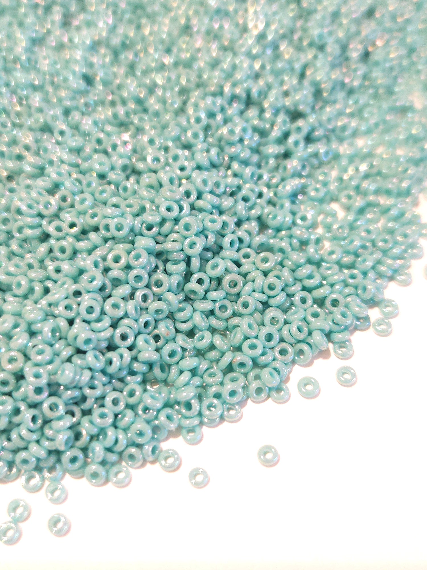 TOHO Demi Round 11/0 Opaque Rainbow Turquoise