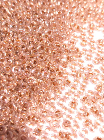 TOHO Demi Rounds 8/0 Gold-lined Crystal