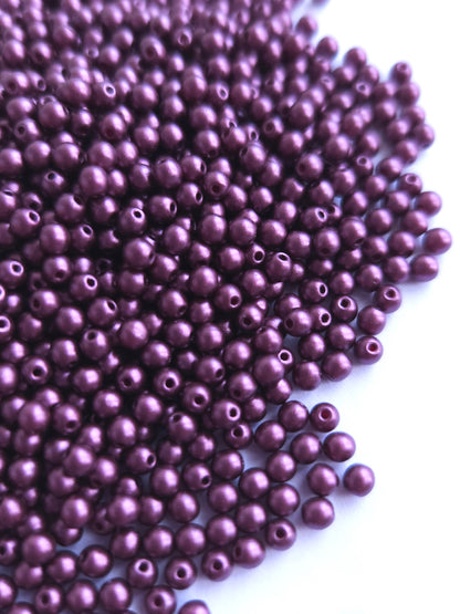 Tsjechische glaskralen 3mm rond &