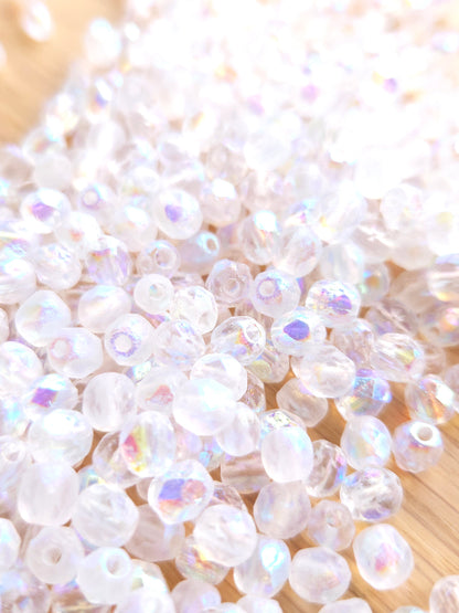 Fire Polished 6mm Crystal Etched AB Full