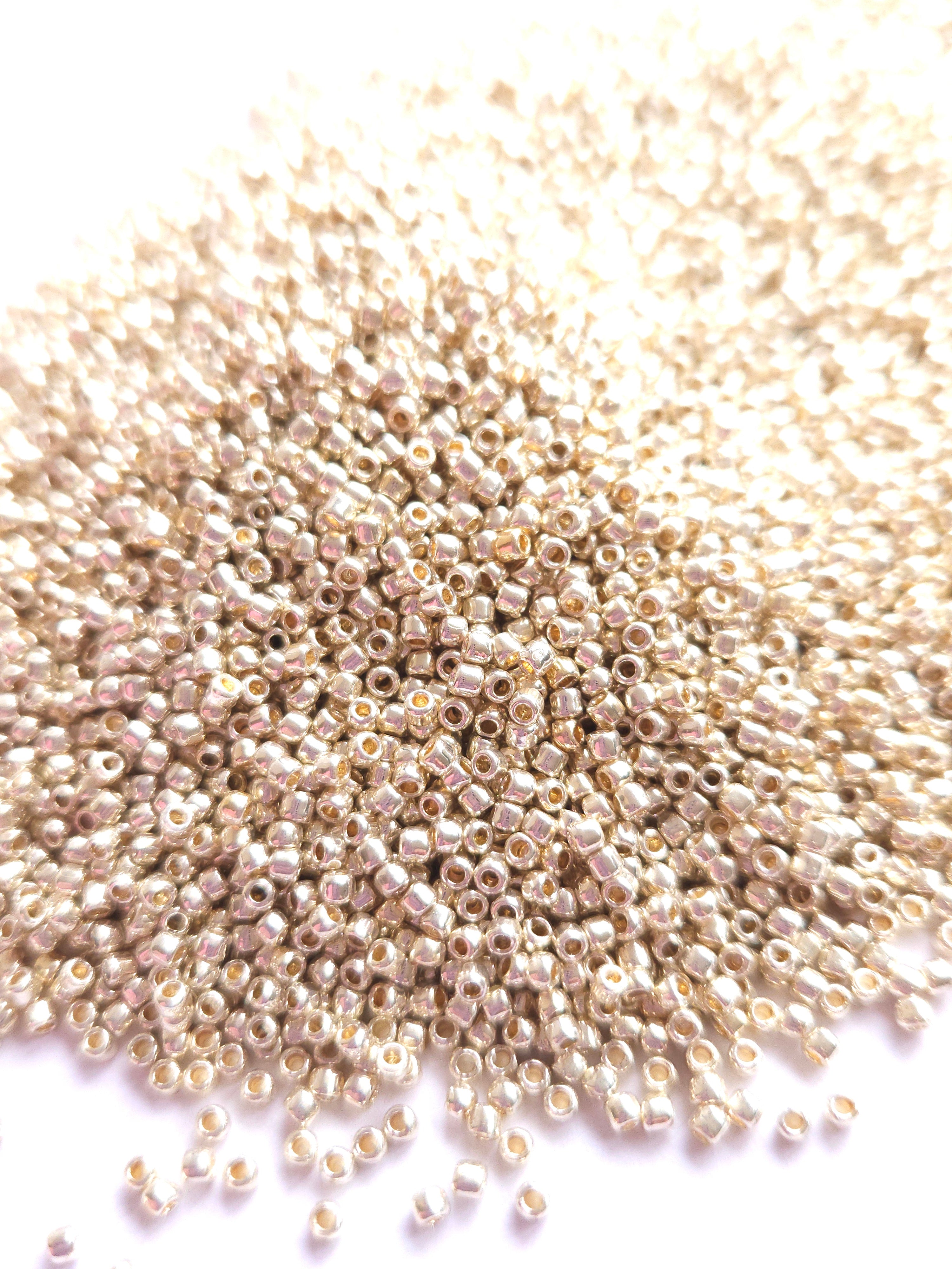 TR-11-PF558 : TOHO - Round 11/0 : PermaFinish - Galvanized Aluminum