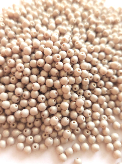 Tsjechische glaskralen 3mm rond &