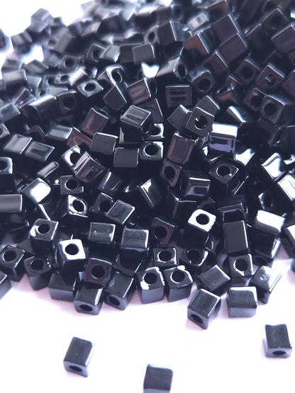 Miyuki Cubes 4mm Opaque Black