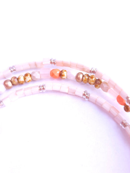 Afbeelding rijgvolgorde Pumpkin Spice Insta armband