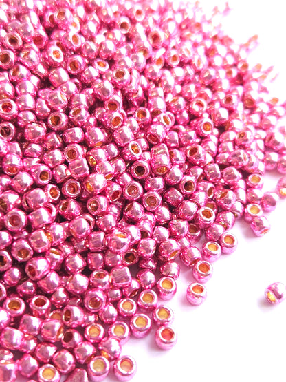 TOHO Rocailles 6/0 Perma Finish Galvanized Pink Lilac