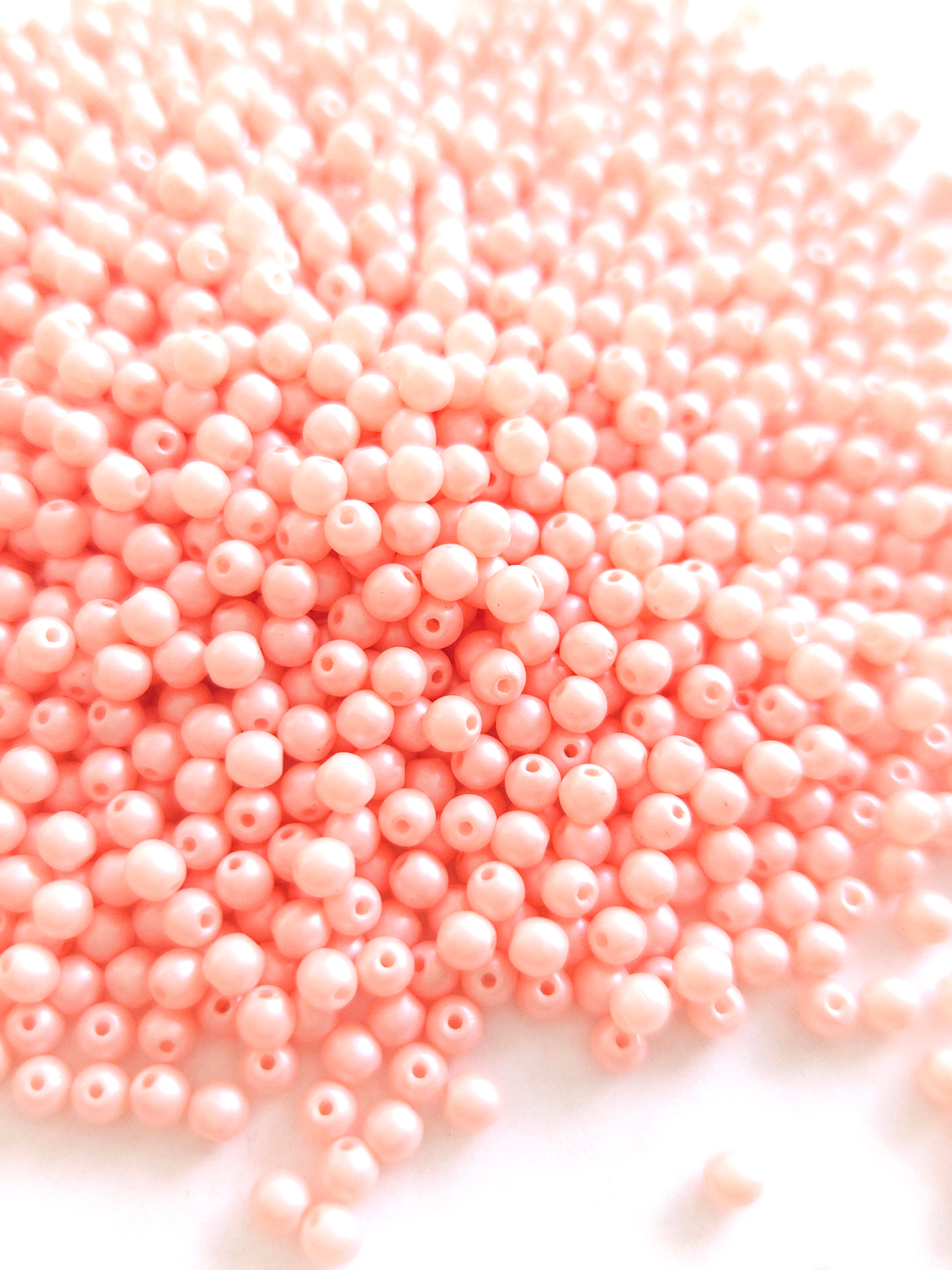 Tsjechische glaskralen 3mm rond &