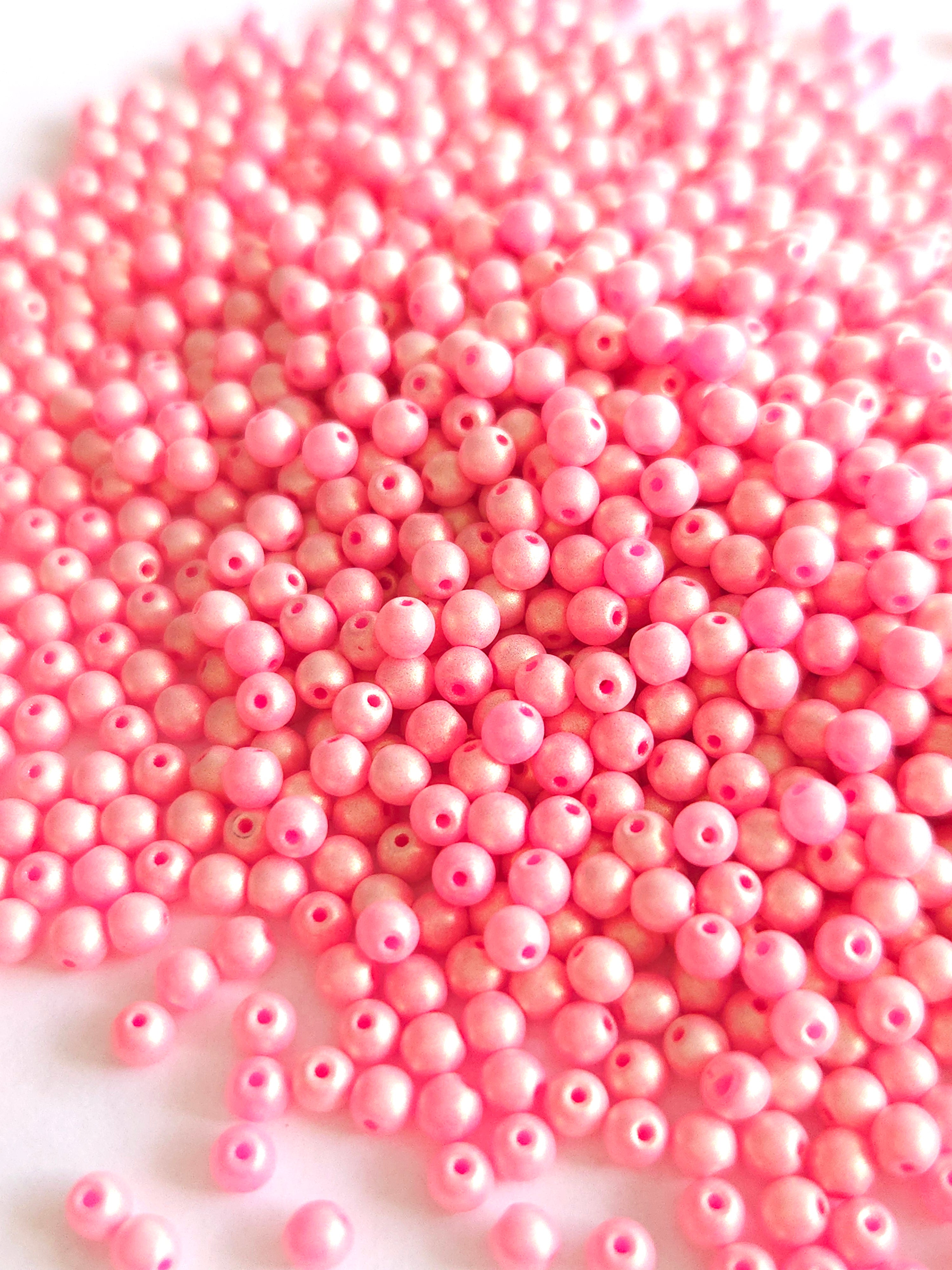 Tsjechische glaskralen 3mm rond &