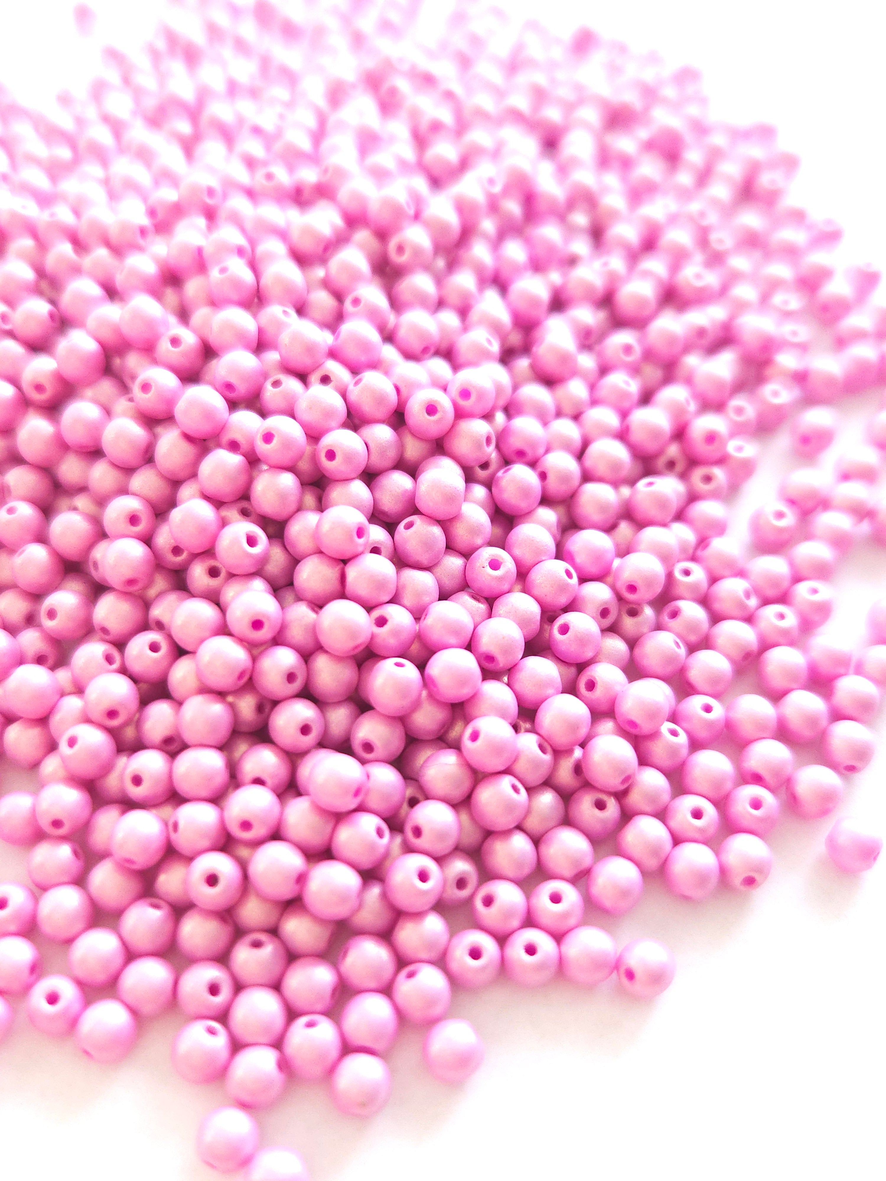 Tsjechische glaskralen 3mm rond &