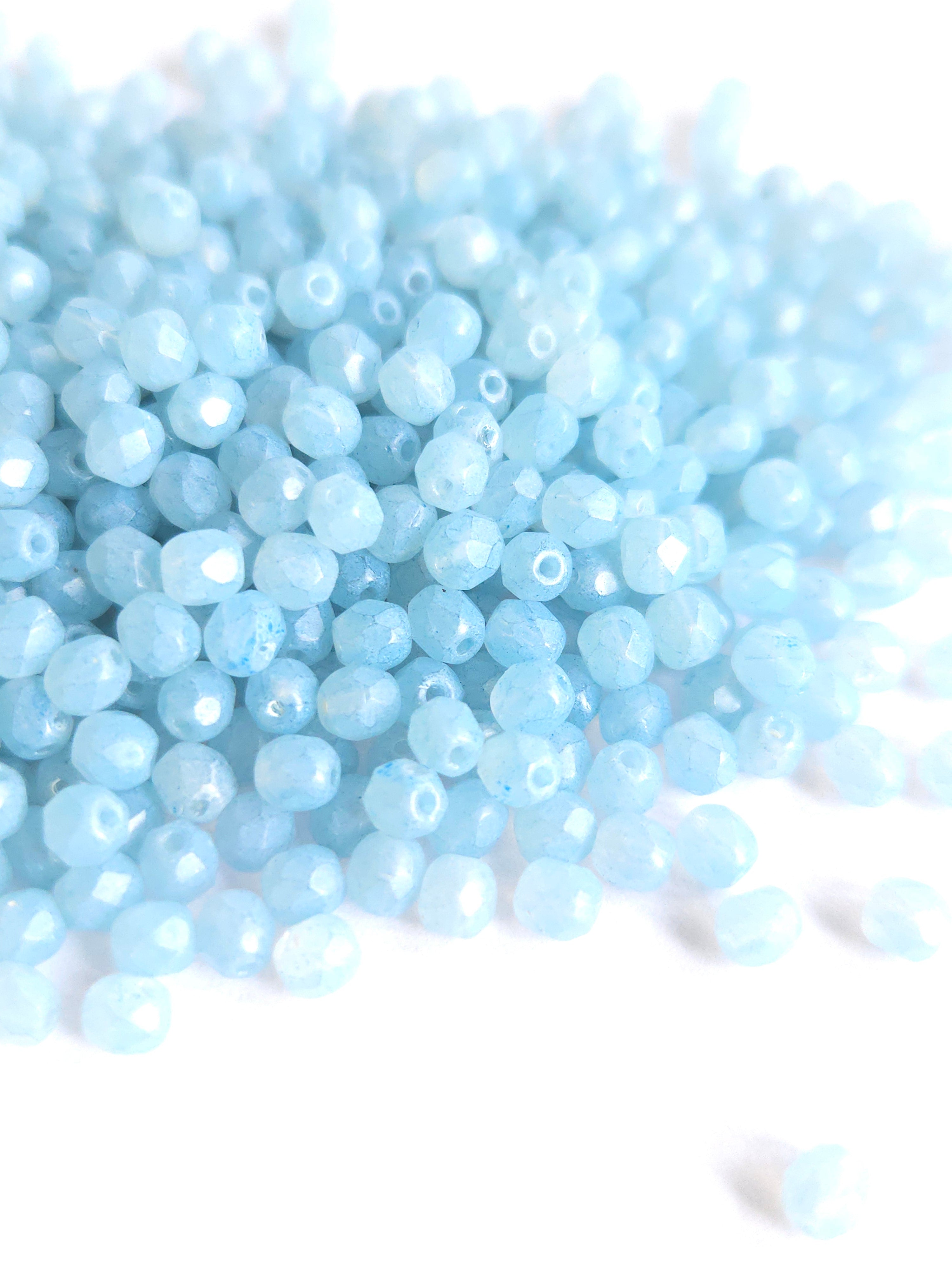 Fire Polished 4mm Blue Lagoon