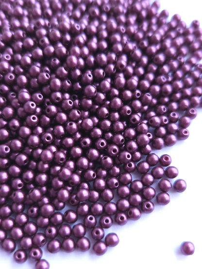 Tsjechische glaskralen 3mm rond &