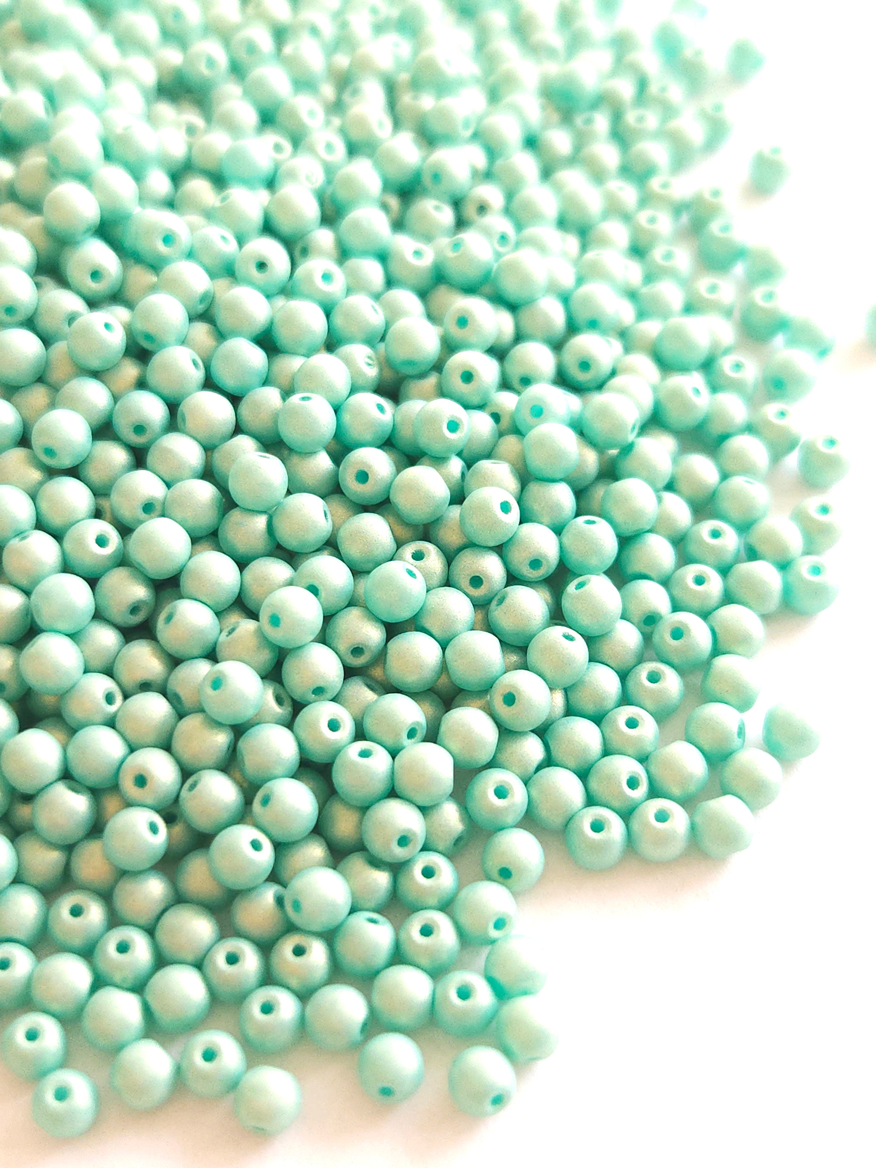 Tsjechische glaskralen 3mm rond &