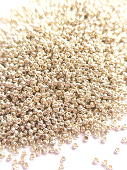Miyuki Seed Beads 11/0 - Duracoat Galvanized Silver 11- 4201