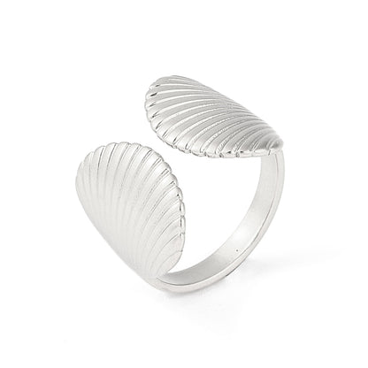 RVS Schelp ring