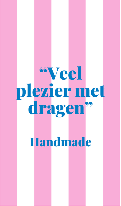 Mini kaartje Veel plezier met dragen 5st
