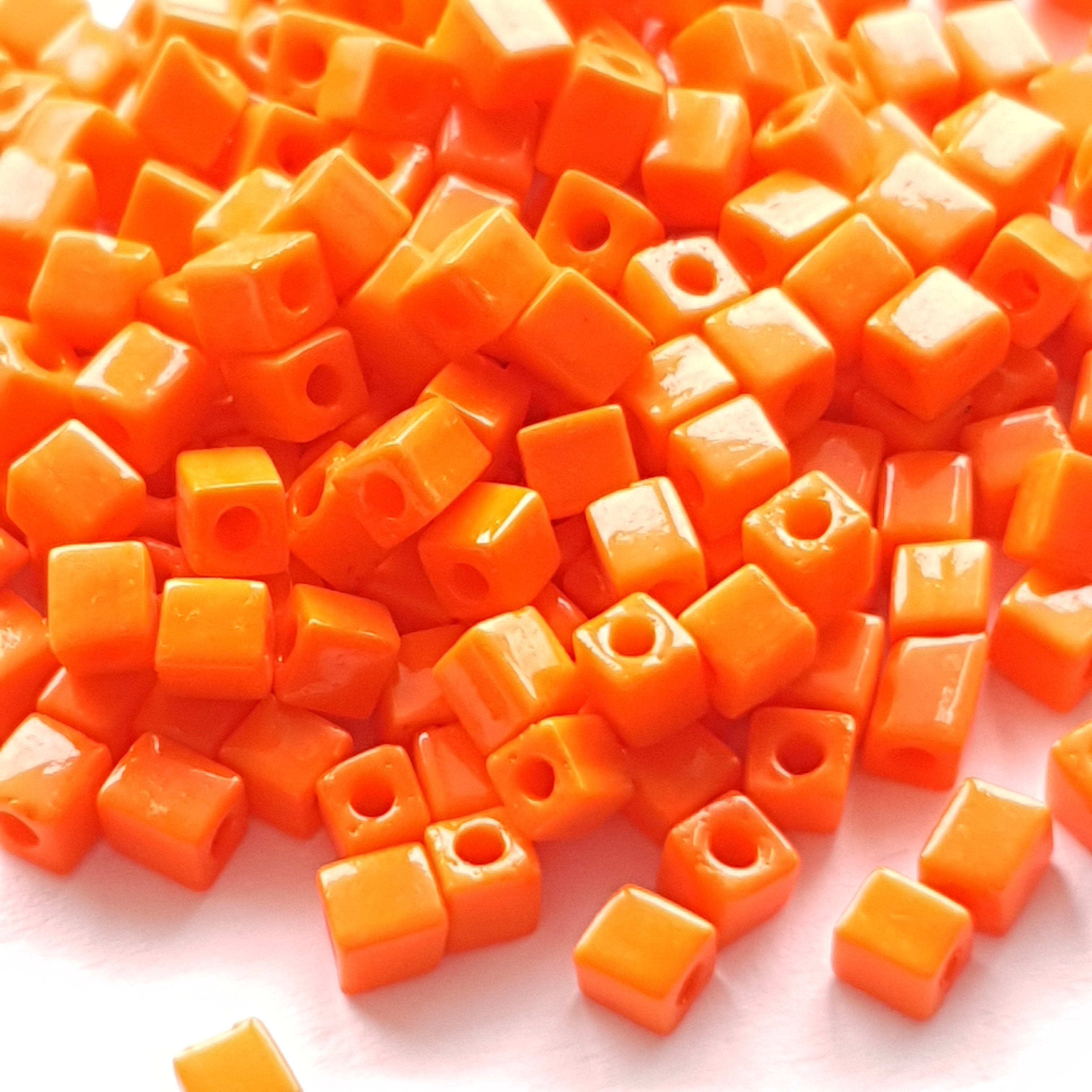 Miyuki Cubes 3mm Opaque Orange SB0406