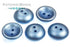 Cup Button Metallic sea blue 49376