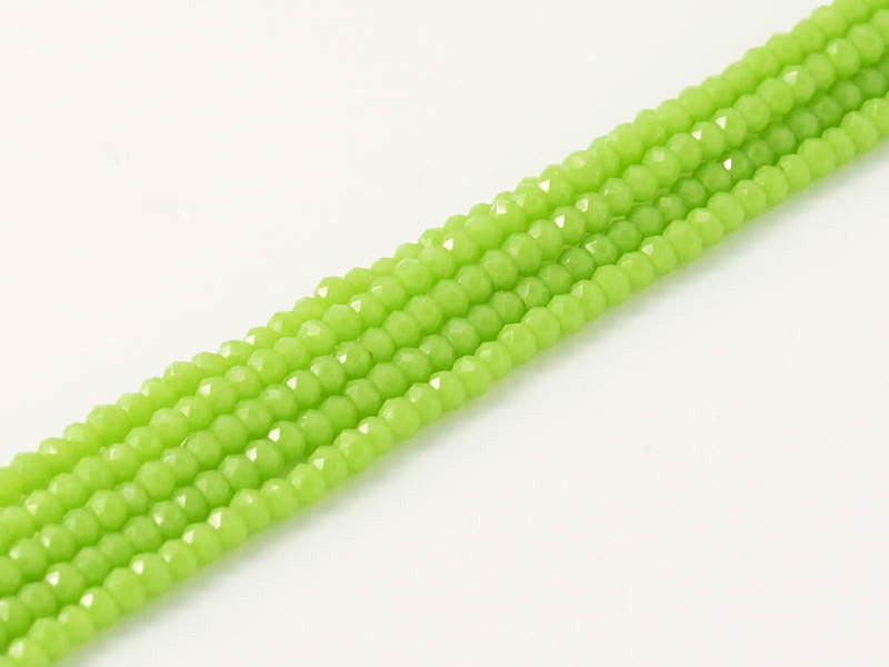 Rondelle 1 mm Apple Green