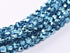 Fire Polished 3 mm Crystal Aqua Metallic Ice