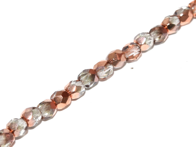 Fire Polished 3 mm Crystal Copper Rainbow