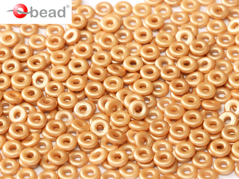 O bead ® 1 x 4 mm Alabaster Pastel Amber 25003