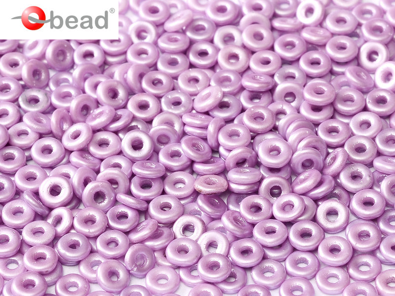 O bead ® 1 x 4 mm Alabaster Pastel Lila 25012