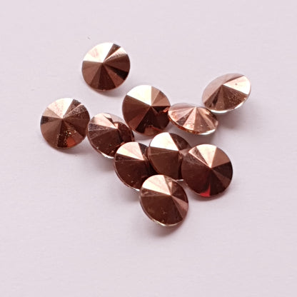 Rivoli Metallic Oud Roze 10 mm 5 stuks