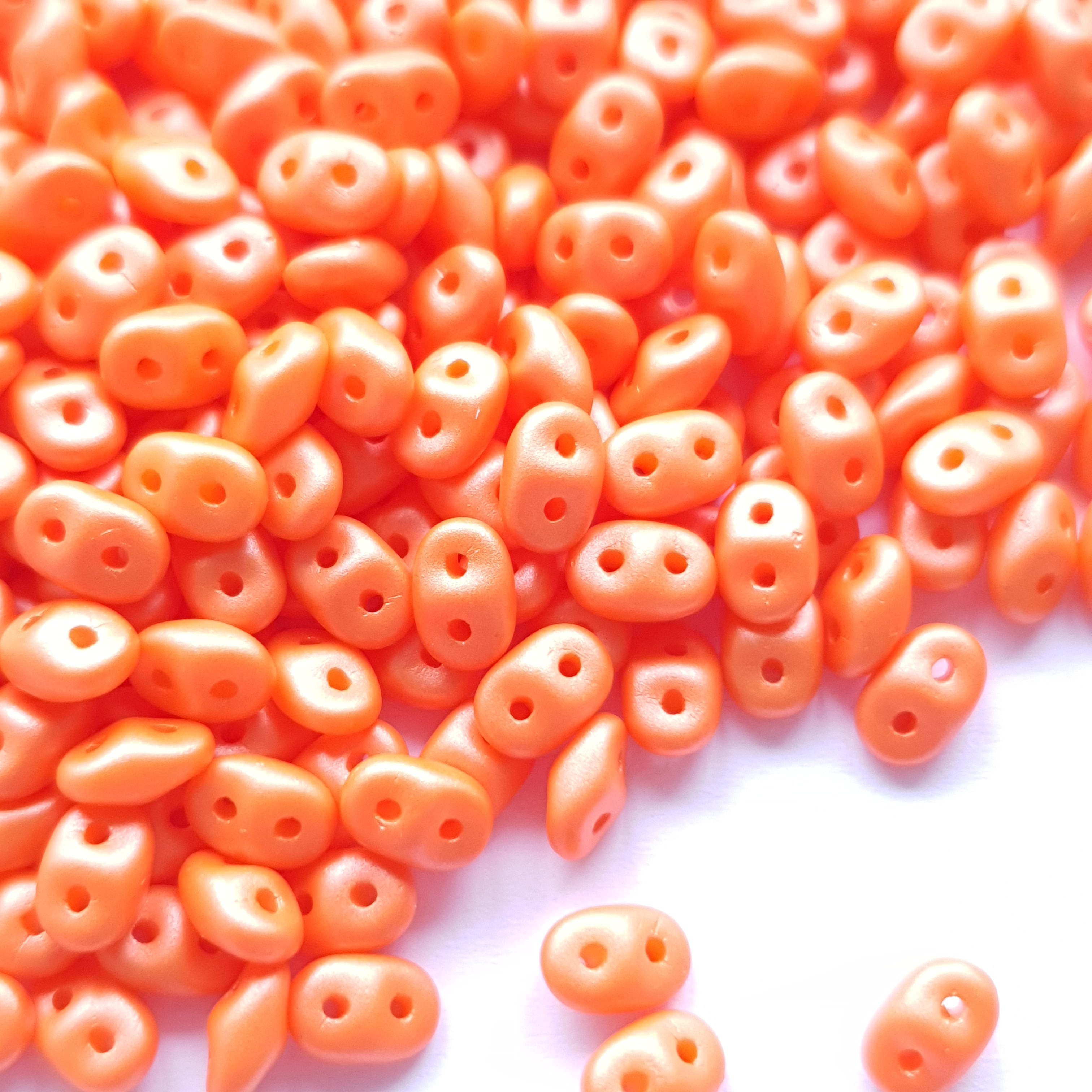 Superduo 5x2mm Powdery Orange