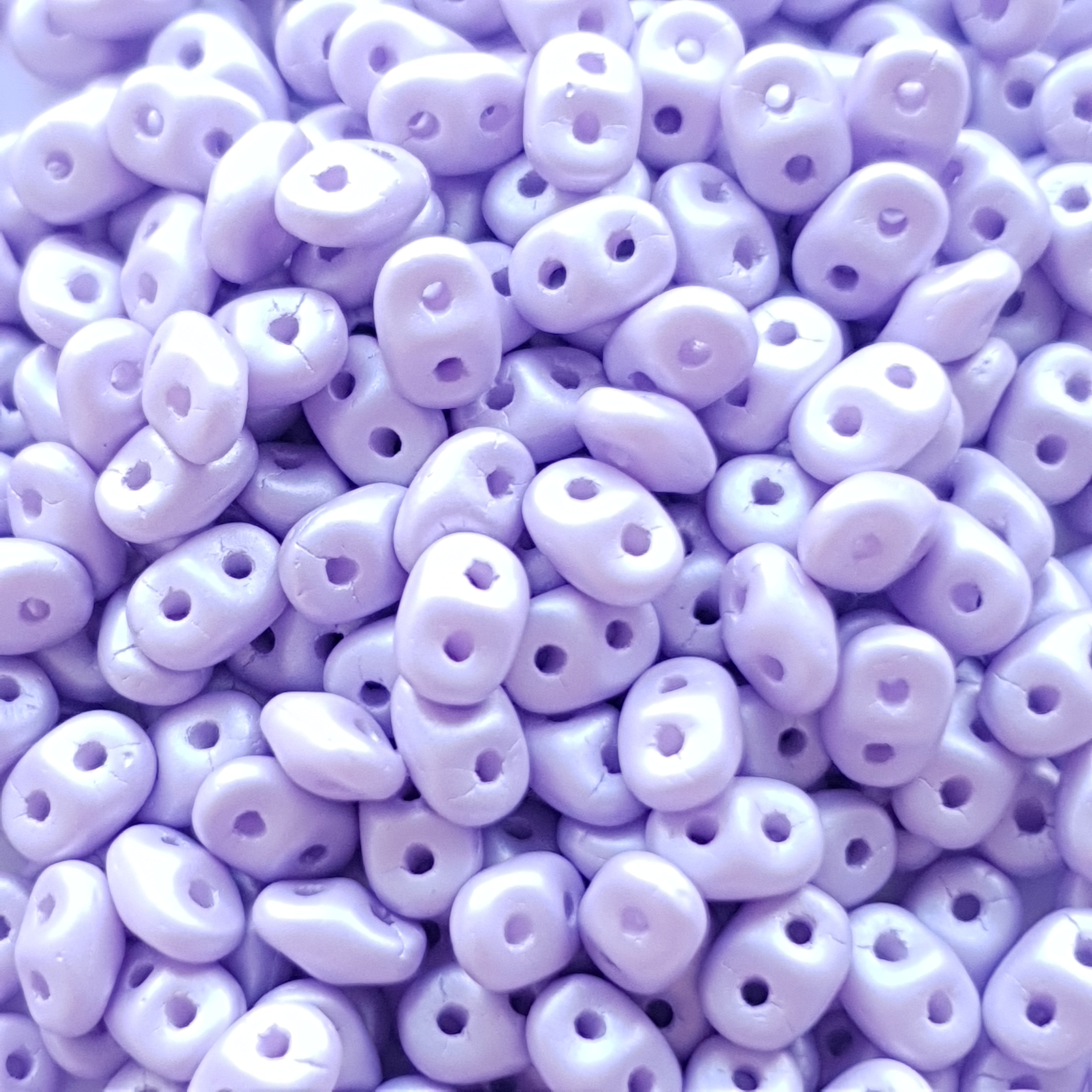 Superduo 5x2mm Powdery Pastel Purple