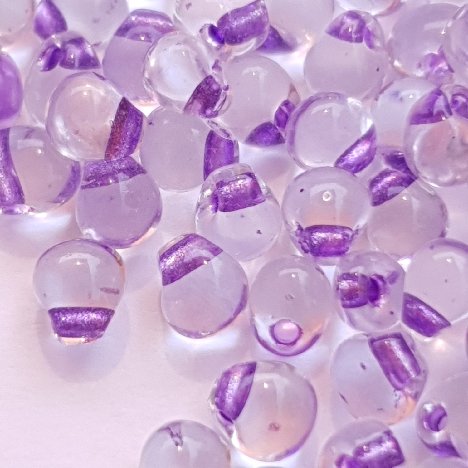 Miyuki Drops 3.4 mm Sparkling Purple L Crystal F40